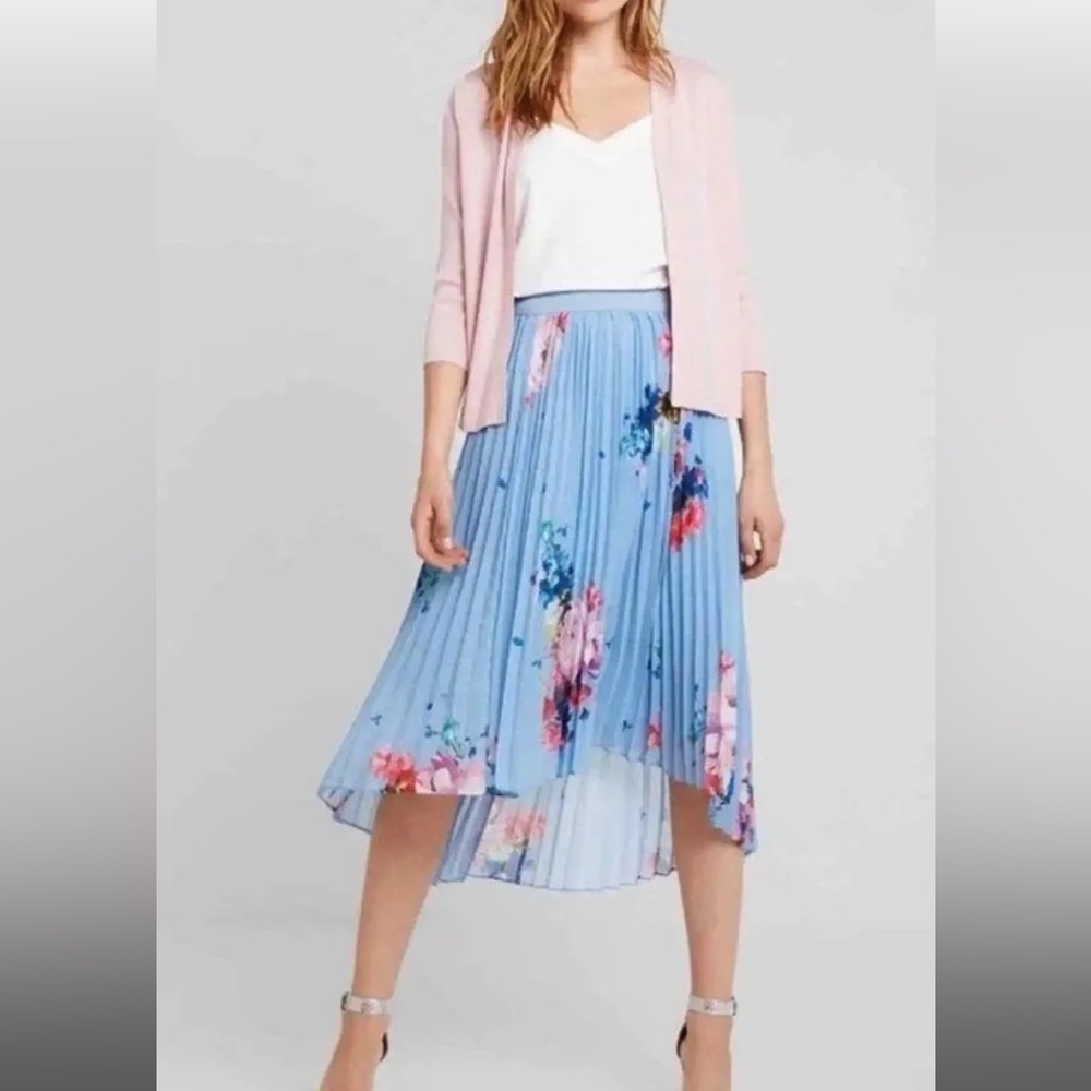 New with tags never worn Ted Baker blue floral skirt Ted Baker size 2 = US 6